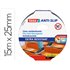 Cinta Antideslizante Adhesiva Tesa Uso Interior / Exterior Color Negro 15 Mt X 25 Mm