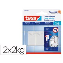 Clavo Autoadhesivo Tesa Sujecion Hasta 2 Kg Uso Azulejos Removible Blister De 2 Unidades