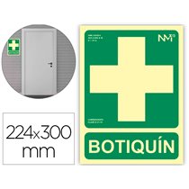 Pictograma Archivo 2000 Botiquin Pvc Verde Luminiscente 224X300 Mm