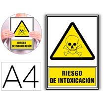 Pictograma Archivo 2000 Riesgo De Intoxicacion Pvc Amarillo Luminiscente 210X297 Mm