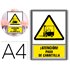 Pictograma Archivo 2000 Atencion Paso De Carretilla Pvc Amarillo Luminiscente 210X297 Mm