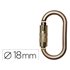 Mosqueton Faru Acero Galvanizado Automatico Virola 18 Mm Resistencia 25 Kn