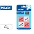 Goma De Borrar Milan 430 Blister De 4 Unidades