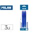 Boligrafo Milan P1 Retractil 1 Mm Touch Azul Blister De 3 Unidades