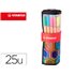 Rotulador Stabilo Punta De Fibra Point 88 Art Estuche Rollerset De 25 Unidades Colores Surtidos