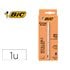 Boligrafo Bic Cristal Renew Tinta Azul Con Cuerpo En Aluminio Mate Mas 2 Recambios En Caja Carton