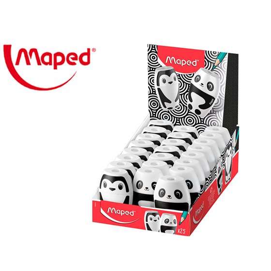 Sacapuntas Maped Plastico Shaker Fancy 1 Uso Con Deposito