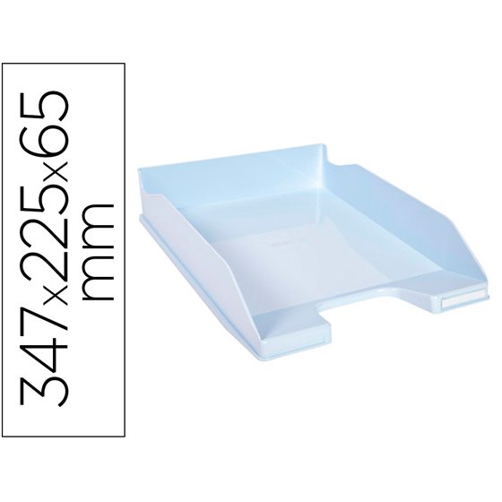Bandeja Sobremesa Exacompta Aquarel Combo Midi Azul Pastel 347X255X65 Mm