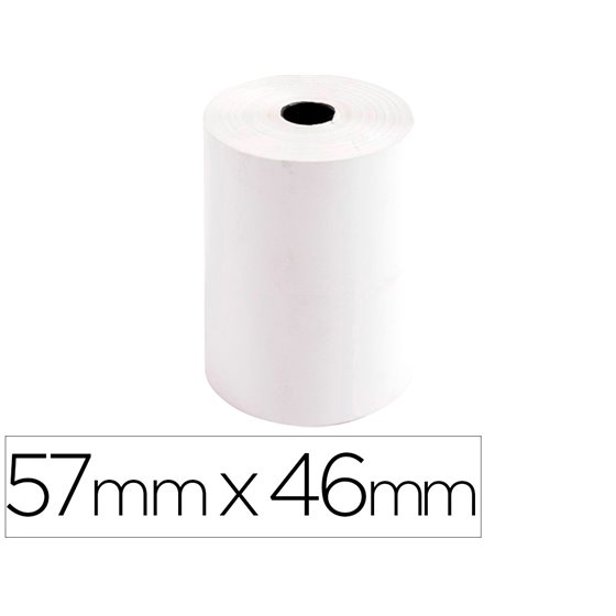 Rollo Sumadora Exacompta Safe Contact Termico 57 Mm X 46 Mm 55 G/M2