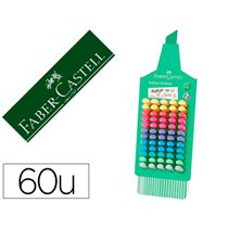 Rotulador Faber Fluorescente 1546 Expositor De 60 Unidades Colores Pastel Surtidos