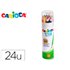Lapices De Colores Carioca Tita Mina 3 Mm Tubo Metal 24 Colores Surtidos + Sacapuntas