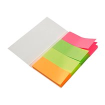 Banderitas Separadoras 20X50 Mm Fluorescente Pack De 4 Con 20 Hojas