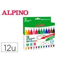 Rotulador Alpino Stamper Duo Caja De 12 Unidades Colores Surtidos