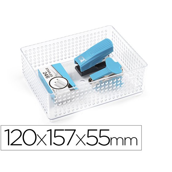 Organizador De Sobremesa Plasticforte Transparente N 2 120X157X55 Mm