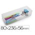 Organizador De Sobremesa Plasticforte Transparente N 3 80X236X56 Mm
