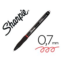 Boligrafo Sharpie Retractil Tinta Gel Punta 0,7 Mm Color Rojo