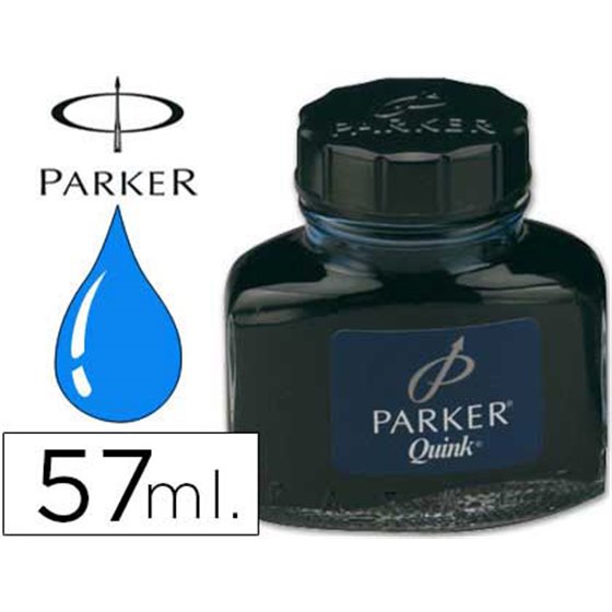 Tinta Estilografica Parker Azul Permanente Bote 57 Ml