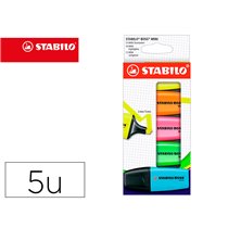 Rotulador Stabilo Boss Mini Estuche De 5 Unidades Amarillo /Azul/Naranja/Rosa/Verde