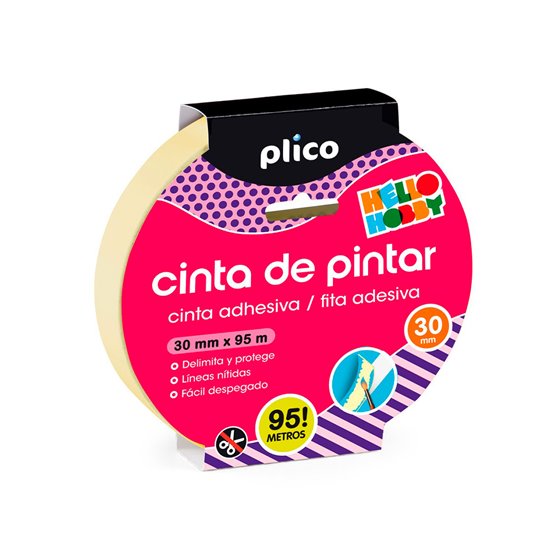 Cinta Adhesiva Plico Para Pintor 95 Mt X 30 Mm