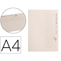 Subcarpeta Cartulina Tarifold 100% Ecologica 226 G/M2 Din A4 Color Crema Pack De 10 Unidades