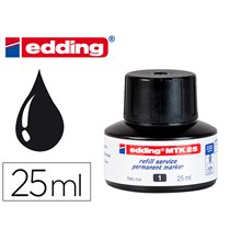 Tinta Rotulador Edding Mtk25 Con Sistema Capilar Color Negro Bote 25 Ml