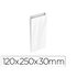 Sobre Papel Basika Celulosa Blanco Con Fuelle Xs 120X250X30 Mm Paquete De 25 Unidades