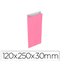 Sobre Papel Basika Celulosa Rosa Con Fuelle Xs 120X250X30 Mm Paquete De 25 Unidades