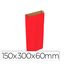 Sobre Papel Basika Kraft Rojo Con Fuelle S 150X300X60 Mm Paquete De 25 Unidades