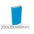 Sobre Papel Basika Celulosa Celeste Con Fuelle M 200X350X60 Mm Paquete De 25 Unidades