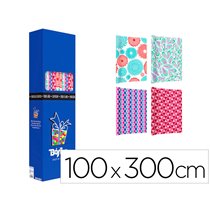 Papel De Regalo Basika Todo Año Rollo Ancho 1 M Longitud 3 M Modelos Surtidos Gramaje 50 Gr