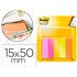 Bloc De Notas Adhesivas Quita Y Pon Post-It Mininotas Energetic Colour 15 X 50 Mm 50 Hojas Pack De 5 Unidades