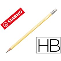 Lapices De Grafito Con Goma Stabilo Swano Mina 2,2 Mm Dureza Hb Amarillo Pastel