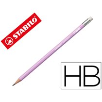 Lapices De Grafito Con Goma Stabilo Swano Mina 2,2 Mm Dureza Hb Lila Pastel