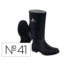 Botas Deltaplus De Seguridad Stone Pvc Negro Suela De Tacos Talla 41