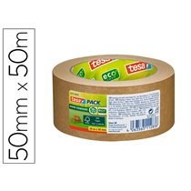 Cinta Adhesiva Tesa Eco Papel Color Kraft 50 Mt X 50 Mm Para Embalaje