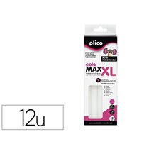 Barra Termofusible Plico Cola Extrafuerte Max Xl 11,5 Mm De Diametro X 200 Mm De Alto Blister De 12 Unidades