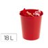 Papelera Plastico Archivo 2000 Ecogreen 100% Reciclada 18 Litros Color Rojo 290X310