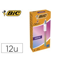 Boligrafo Bic Cuatro Colores Gradiente Caja De 12 Unidades Colores Surtidos