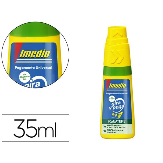 Pegamento Imedio Universal Gira Y Pega Renature Bote De 35 Ml