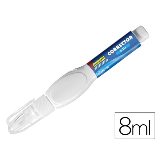 Corrector Imedio Lapiz Roller Punta Metalica 8 Ml
