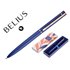 Boligrafo Belius Rose Aluminio Color Azul Electrico/Oro Rosa Tinta Azul Caja De Diseño