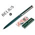 Boligrafo Belius Rose Aluminio Color Verde Oliva/Oro Rosa Tinta Azul Caja De Diseño