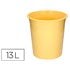 Papelera Plastico Q-Connect Amarillo Pastel Opaco 13 Litros 275X285 Mm