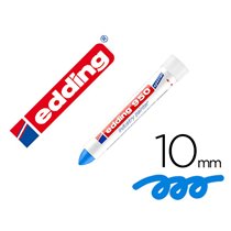 Marcador Edding Permanente 950 Pasta Opaca Azul Punta Redonda 10 Mm Para Superficies Oxidadas/Rugosas