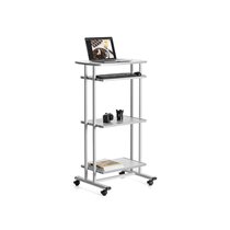 Mesa Ordenador Rocada Rd-5220 Estructura Metalica Bandejas Regulables En Altura Con Teclado Extraible