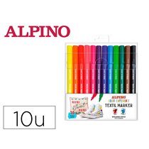 Rotulador Alpino Textil Marker Color Experience Estuche De 10 Unidades Colores Surtidos