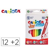 Rotulador Carioca Joy Estuche De 12 Unidades Colores Surtidos + 2 Gratis