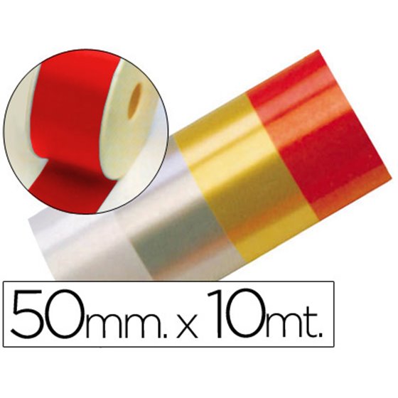 Cinta Fantasia 10 Mt X 50 Mm Rojo