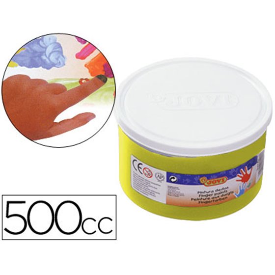 Pintura A Dedos Jovi 500 Cc Amarillo