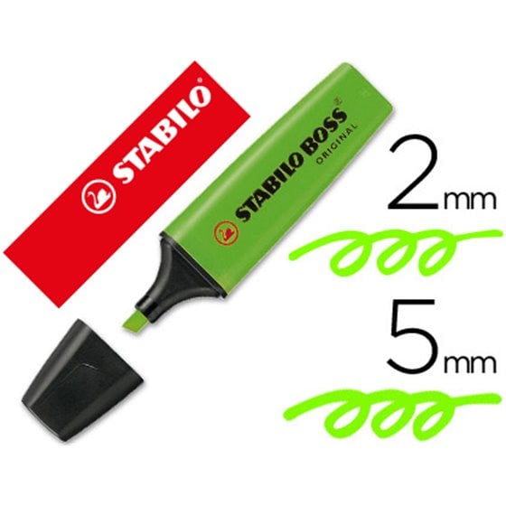 Rotulador Stabilo Boss Fluorescente 70 Verde